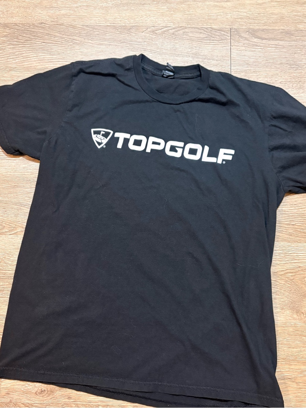 Top Golf Black Logo T-Shirt, kids size Large